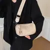 Bolso tipo almohada de mano de alta gama estilo coreano para mujer, nuevo bolso cruzado de moda 2026, bolso de hombro elegante y versátil
