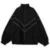 Chaquetas Deportivas Reflectantes de Color Puro de Marca de Moda Otoño e Invierno Estilo Hong Kong para Hombres y Mujeres Chaquetas Holgadas Chaquetas Versátiles para Parejas