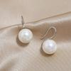 Pendientes de perlas de alta gama con gancho de dulce temperamento de estilo coreano, joyería para mujer, pendientes de botón, moda femenina, todo a juego, venta al por mayor