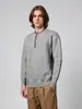 Design de Nicho Retrô Americano Gola Henry Suéter Solto Preguiçoso Masculino Espessado Tricô de Alta Qualidade