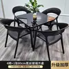Juego de Mesa y Sillas de Exterior para Ocio en el Patio, Balcón al Aire Libre, Terraza Exterior, Terraza, Mesa de Café de Mimbre, Juego de Tres Piezas de Sillas de Mimbre