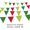 Bandeiras de Natal, bandeiras de cordão para parede de fundo com atmosfera de feriado transfronteiriça, bandeiras decorativas penduradas de Natal, bandeiras de decoração de local atacado