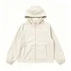 Chaqueta corta con capucha para mujer, nuevo estilo primavera y otoño, casual, corte holgado, adelgazante, adecuada para figuras menudas, cortavientos, versátil, con cremallera