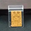 Adesivos de Celular com Folha de Ouro para Atrair Riqueza, Adesivos de Gato da Sorte Dourados para Impulsionar Vendas, Adesivos do Deus da Riqueza, Presentes Promocionais em Alta no Tiktok