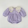 Liquidación Vestidos para Niñas Estilo Coreano Lazo Bordado Ropa de Bebé Estilo Primavera y Otoño Mameluco para Bebé Niña Outfits para Hermanas