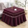 Cubierta gruesa cuadrada para estufa eléctrica, cubierta para mesa de hornear, nueva cubierta de mantel para estufa eléctrica, acolchada de vellón para hornear, cubierta para máquina de mahjong