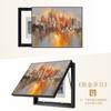 Pintura Decorativa de Lujo Ligero para Caja de Medidor Eléctrico para Cubrir la Caja, Estilo Moderno Simple, Instalación sin Taladro para Entrada, Comedor, Pintura Colgante para Cubierta de Caja Multimedia