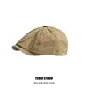 Gorra Retro Japonesa Delgada de Visera Adelantada para Hombres y Mujeres, Boina Invertida de Moda Transpirable de Secado Rápido, Sombrero de Artista Ligero de Tendencia