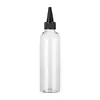 Botella Redonda Transparente de Hombro con Tapón Puntiagudo de 100ml 120ml 150ml 200ml Empaque Cosmético Reempaque de Loción Mascotas