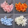 Arreglo floral artificial de lirio pequeño para decoración de bodas, flores falsas, guía de camino, arreglo floral, bloque de flores, flores falsas, flores de boda, arte floral, material floral