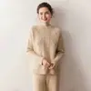 Suéter pullover com padrão de losangos cruzados para mulheres, novo estilo outono e inverno 2026, espessado, gola redonda, solto, blusa básica de tricô casual