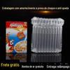 Cosméticos diários de camada dupla pendurado enchimento saco de bolha expresso embalagem entrega saco tampão coluna de bolha coluna de ar saco fábrica
