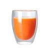 Taza de Vidrio Simple de Doble Capa con Forma de Huevo, Taza Transparente de Vidrio de Borosilicato Alto para Leche, Jugo, Bebidas, Taza de Café Resistente al Calor, Taza de Agua para Regalo