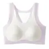 Nueva Serie de Colores de Sujetadores Deportivos Tipo Base para Niñas en su Período de Desarrollo, Sujetadores para Estudiantes de Preparatoria con Copas Fijas, Sujetadores para Niñas de Secundaria