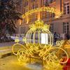 Vendas Diretas da Fábrica Luzes LED em Forma de Carruagem de Cavalo Hotel Shopping Center Show de Luzes ao Ar Livre Parque Iluminação de Ponto Cênico Luzes Decorativas