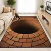 Alfombrilla de suelo de terciopelo de cristal estilo americano para entrada de casa, felpudo decorativo resistente al desgaste para sala de estar y dormitorio, alfombra resistente a la suciedad