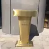 Púlpito de Fala Branco Simples de Alta Qualidade, Mesa de Palestra Moderna, Mesa de Boas-Vindas, Mesa de Recepção, Mesa do Anfitrião, Mesa de Inscrição