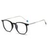 2024 Marco de Gafas Tr90 de Espejo Plano Anti-Luz Azul Estilo Retro Luz Plana Sin Graduación Fabricante Mayorista 8312