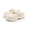 Zuecos Mary Jane Puxi para Mujer, Pantuflas de Verano Lindas y Cómodas para Exteriores con Tacto Suave, Sandalias Cerradas Antideslizantes de Suela Gruesa