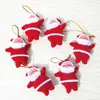 Decorações de Festa de Natal Ouro e Rosa Enfeites de Papai Noel Arranjo de Árvore de Natal Decoração de Boneca Enfeites Pendurados