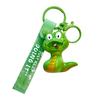 Llavero luminoso con forma de serpiente del zodiaco y sonido, para estudiantes, pequeño juguete de serpiente, colgante para bolso de coche, llavero pequeño, regalo al por mayor