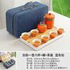 Juego de té de viaje, tetera japonesa portátil exprés, bandeja de té, juego de té para almacenamiento al aire libre, tetera, taza de té, regalo de negocios