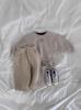 Pantalones casuales de pana rectos estilo coreano Ins para niños y niñas, pantalones de bebé para niños, color sólido combinable para primavera y otoño, pantalones de pierna ancha