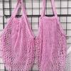 Bolsa de Tote para Compras de Supermercado para Verduras, Bolsa de Malla para Frutas, Bolsa Hueca, Bolsa de Malla de Poliéster, Bolsa de Malla de Gran Capacidad para Almacenamiento, Venta al por Mayor