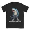 Camisetas Vintage Tralalero Tralala para Hombres Mujeres Cuello Redondo Cortas