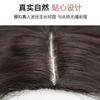 Peluca con raya en medio, natural y realista, cabello largo y liso para mujer, moderna y voluminosa, peluca que moldea el rostro con raya en medio