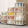 Organizador de almacenamiento de juguetes para niños, estante de almacenamiento de plástico multicapa para el hogar, caja de almacenamiento gruesa y duradera para snacks y ropa
