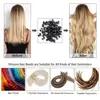 Conjunto de Ferramentas Alicates para Perucas, Alicates para Extensão de Cabelo, Agulha de Crochê, Ferramenta de Miçangas com Anel de Silicone, Conjunto de Ferramentas para Extensão de Cabelo, No Atacado em Estoque