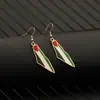 Pendientes de Acero Inoxidable Hip-Hop Transfronterizos Europeos y Americanos, Personalizados, Exagerados, Simples, Pendientes de Nicho, Pendientes, Regalos para Chicas al por Mayor