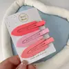 Pinza para el Cabello Rosa Linda Infantil Moño Pinza Pequeña para el Cabello Flequillo Lindo Lateral Pinza de Pato Accesorios para el Cabello Femeninos Dopamina
