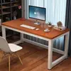 Escritorio de Computadora, Doble Escritorio, Escritorio Sencillo, Escritorio para Dormitorio y Estudio en Casa, Escritorio Sencillo para Escribir, Escritorio Rectangular de Oficina