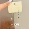 Pendientes de Huevo con Superficie Brillante y Diamantes Estilo Chino Pendientes Elegantes de Gama Alta Estilo Étnico Accesorios para Pendientes de Falda Cara de Caballo Cheongsam