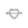 Amazon caliente nuevo mariposa de amor 6 pares anillo de pezón traje de perforación combinación joyería de clavo de pezón de acero inoxidable europeo y americano