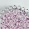 Bolsa de material para uñas con flores de simulación, venta al por mayor, con explosiones luminosas en vivo, nubes y rosas moradas.