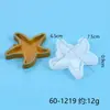 Molde de Resina DIY Série Animais Marinhos Molde de Silicone com Areia Movediça Pingente de Chaveiro Ornamento Molde de Estrela do Mar