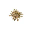Broche Floral Vintage Transfronteiriço, Toque de Luxo Leve e de Alto Padrão, Corsage Versátil, Alfinete Decorativo para Ternos e Suéteres, Em Estoque para Atacado