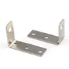 Placa de Conexión de Acero Perfilado Galvanizado Escuadra en L de 3 Agujeros 34x52mm Protector de Esquina de Unión Plano en Ángulo Recto Envoltura de Esquina en Forma de L 7