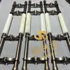 Manijas de Puerta Grandes Personalizadas para Hotel, Manijas de Puerta Doble para Salón de Banquetes, Manijas de Puerta de Forma Irregular con Piedra Incrustada, Manijas de Puerta de Cobre Antiguo para Habitaciones Privadas