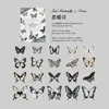 Paquete de Pegatinas Tangshi Transfronterizo Serie de Libros de Tela Mariposa Diario Vintage Material para Manualidades Pegatinas Decorativas 20 Hojas en 6 Diseños