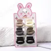 Pinza para el pelo pequeña trenzada de 2.5 cm, color café con leche, nueva, ovalada, para mechones rotos, flequillo, accesorios para la cabeza para niños, suministro transfronterizo