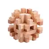 Cerradura Kongming de Mortaja y Espiga de Haya Cerradura Luban Juguete de Ocio para Niños Barril de Vino de Madera Juguete Educativo Transfronterizo para Personas Mayores