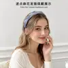 Diadema retorcida de lunares suave para coronilla alta, diadema versátil para uso diario para mujer, nuevo modelo 2026, accesorio externo para el cabello