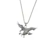 Collar Cruzado para Hombre Europeo y Americano Estilo Hip-Hop Alas de Águila Colgante Personalizado Cadena para Suéter Accesorios de Acero Inoxidable Venta al por Mayor