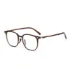Nuevas Gafas Poligonales Texturizadas Ultraligeras de Moda 51 Estilo Japonés y Coreano para Mujer Look Adelgazante Personalizado Gafas Planas Y6611 Mayoreo