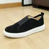 Zapatos de Moda para Hombre Guangzhou de Piel Suave de Gama Alta, Tendencia, Versátiles, sin Cordones, con Suelas Gruesas, que Aumentan la Altura, Estilo Simple, Zapatos de Bloques de Color