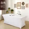 Funda elástica para mesa de comercio exterior de 4 pies y 6 pies, funda para mesa de cóctel, funda para mesa rectangular para conferencias, bodas y banquetes, funda elástica para mesa